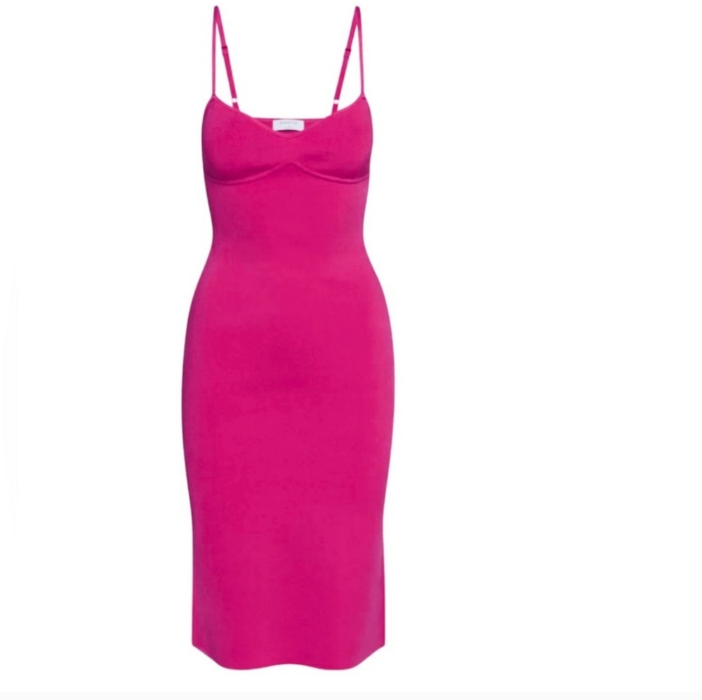 ARITZIA BABATON SWEETHEART MIDI SWEATER LARIAT MAGENTA DRESS L